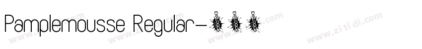 Pamplemousse Regular字体转换